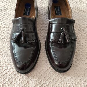 Bostonian Classics Men's First Flex Loafers Brown Leather Tassel Kiltie shoes